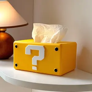 Creative Mario Paper Towel Holder, Fits 13x10x7 Cm Tissues, Smooth Pull, Elegant and Practical for Living Room, Bedroom, Office