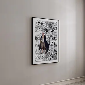 One Piece Manga Poster Anime Wall - Shanks Poster Art - Curated Manga Panels - Digital Print - No Frame