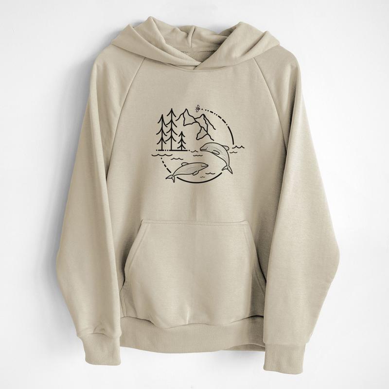 It's All Connected - Maui Dolphins - UltraLuxe Heavyweight French Terry Hoodie