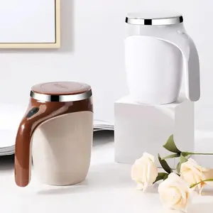 Automatic Stirring Coffee Cup, USB Rechargeable Stainless Steel Coffee Mug, Portable Juice Cup for Home Office Travel Camping, Beverage Mug