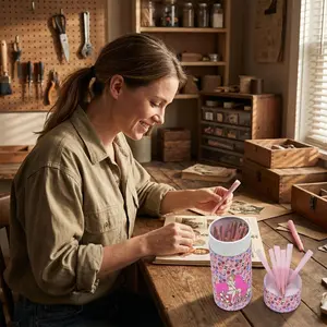 Paper Cones, Hand Rolled, 4.3 Inches, Slow Burn Craft Paper, Elegant Design, Ideal for Scrapbooking and Stamping, Scrapbook Materials