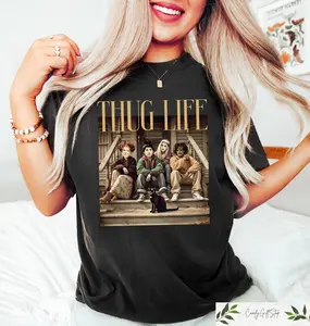 Thug Life Halloween Bad Witches Shirt | Retro Witches Movie Sweatshirt | Retro Halloween Character T-Shirt
