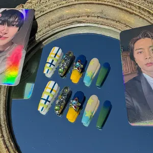 RosePop | NCT-Inspired Press-On Nails (Basic Coffin)