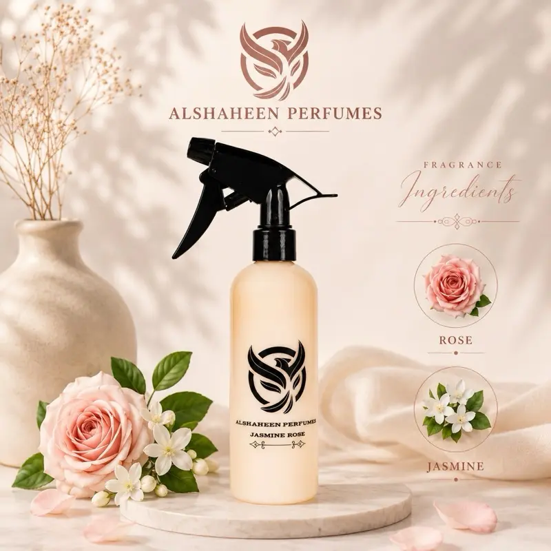 Jasmine Rose Air freshener (Jasmine floral scent) from Alshaheen Perfumes 300ML Jasmine Rose Air freshener (Jasmine floral scent) from Alshaheen Perfumes 300ML