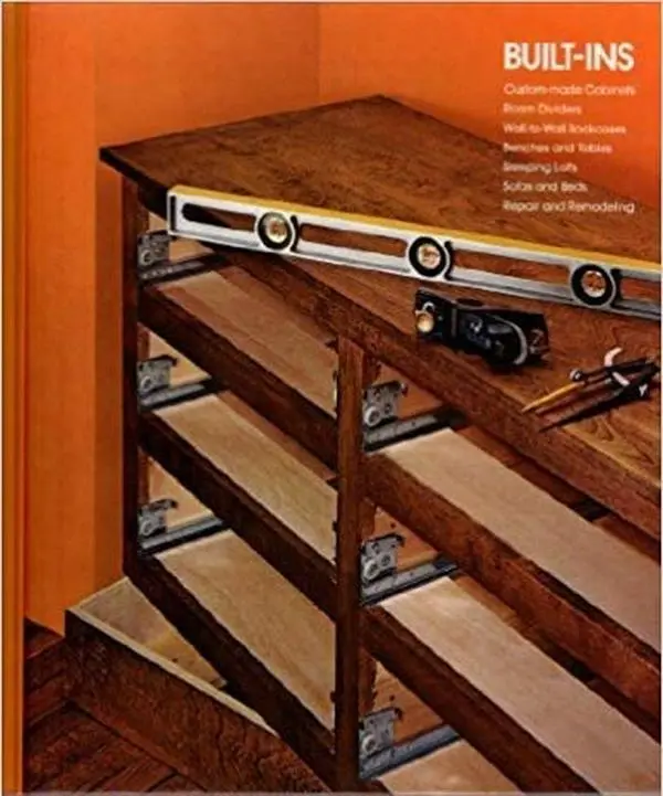 USED Book - Built-ins - Home Repair And Improvement - Custom Made Cabinets, Room Dividers, Wall-to-wall Bookcases, Benches & Tables by Editors of Time-Life Books (Hardcover)