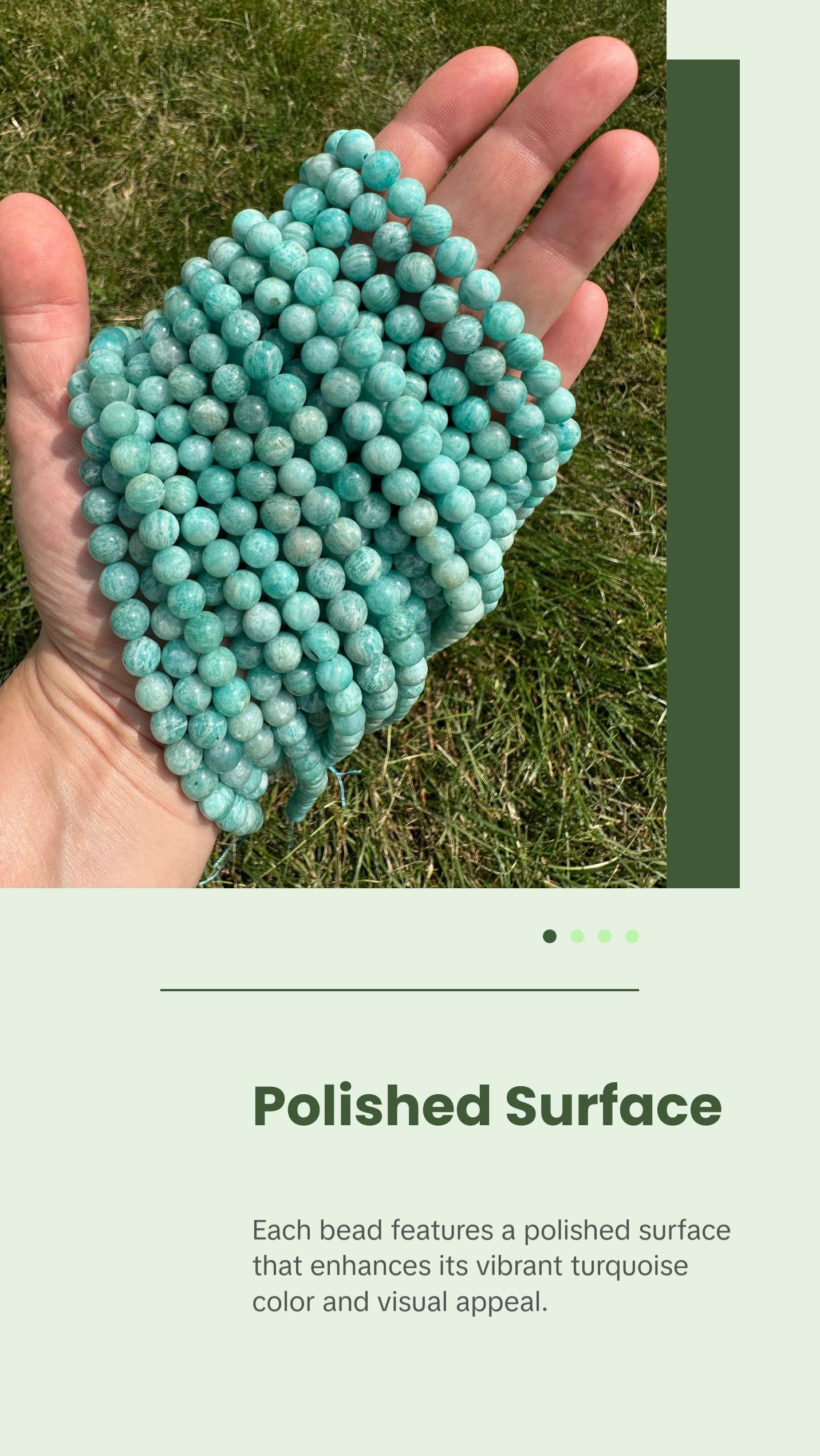 New Moon Beginnings Amazonite Bead Strand - Beaded Design with Turquoise Color