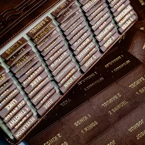 Leather Bible tabs, Bible Tabs for Women and Men, Bible Tabs for Study Bible, 80 Bible Index Book Tabs in Total, 66 Bible Tabs for Old and New Testament, Additional 14 Blank tabs