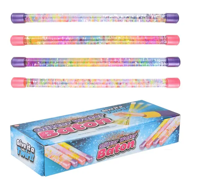 Glitter Water Baton Toy 12"