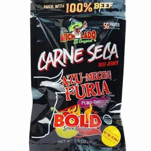 HOT!!! Sr. Michelado Carne Seca - Crunchy Beef Jerky - Azu Mecha Furia BOLD 2.5oz