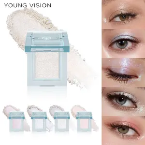 Young Vision Highlighter Eyeshadow Palette, Eye Brightening Powder, Body Highlight, Pearl Easy Apply, Makeup Essential