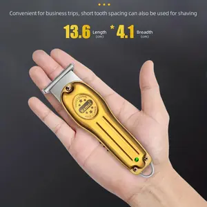 Kemei Professional Barber Full Metal Electric Hair Trimmer for Men bald head Hair Clipper Finishing Hair Cutting Machine Beard trimmer KM-679