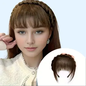 Women's Fashion Braided Headband with Bun - Versatile Hair Accessory, Perfect for Casual Wear, Easy to Wear and Remove, Perfect for Holiday Occasions, Casual Headband | Braided Headband | Secure Fit Headband
