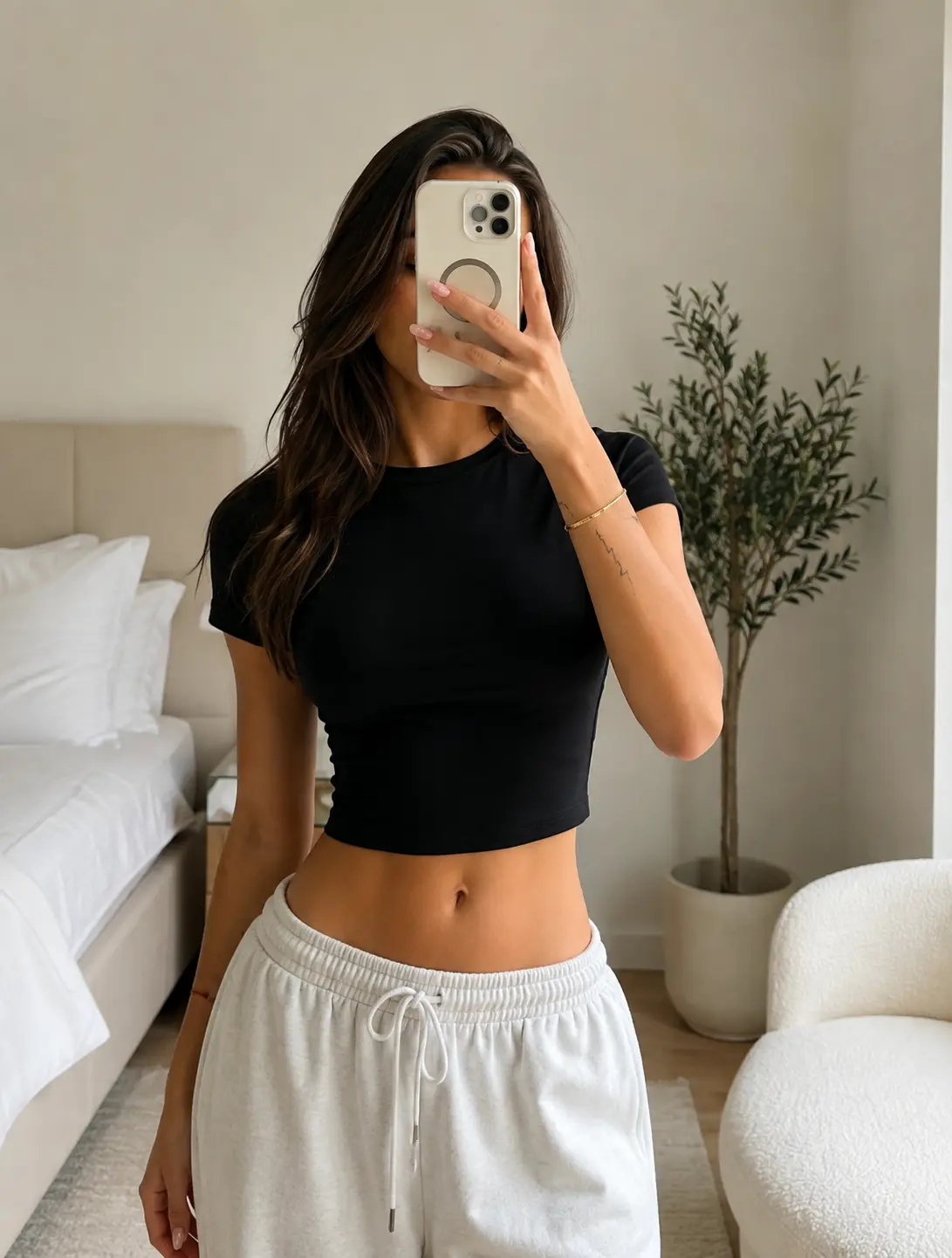 Women’s Slim Fit Crew Neck T-Shirt – Short Sleeve Fitted Basic Top