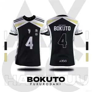 Haikyuu Fukurodani Bokuto Anime Men T-Shirts 2025 New Summer Fashion Casual Jersey Round Neck Top Short-Sleeve Tee Men Clothing