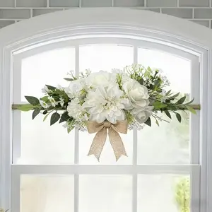 Elegant Artificial Flower Vine, Artificial Peony Flower, Decorative for Wedding Arches, Chairs, Welcome Signs, Home Curtain Decoration, Romantic Events