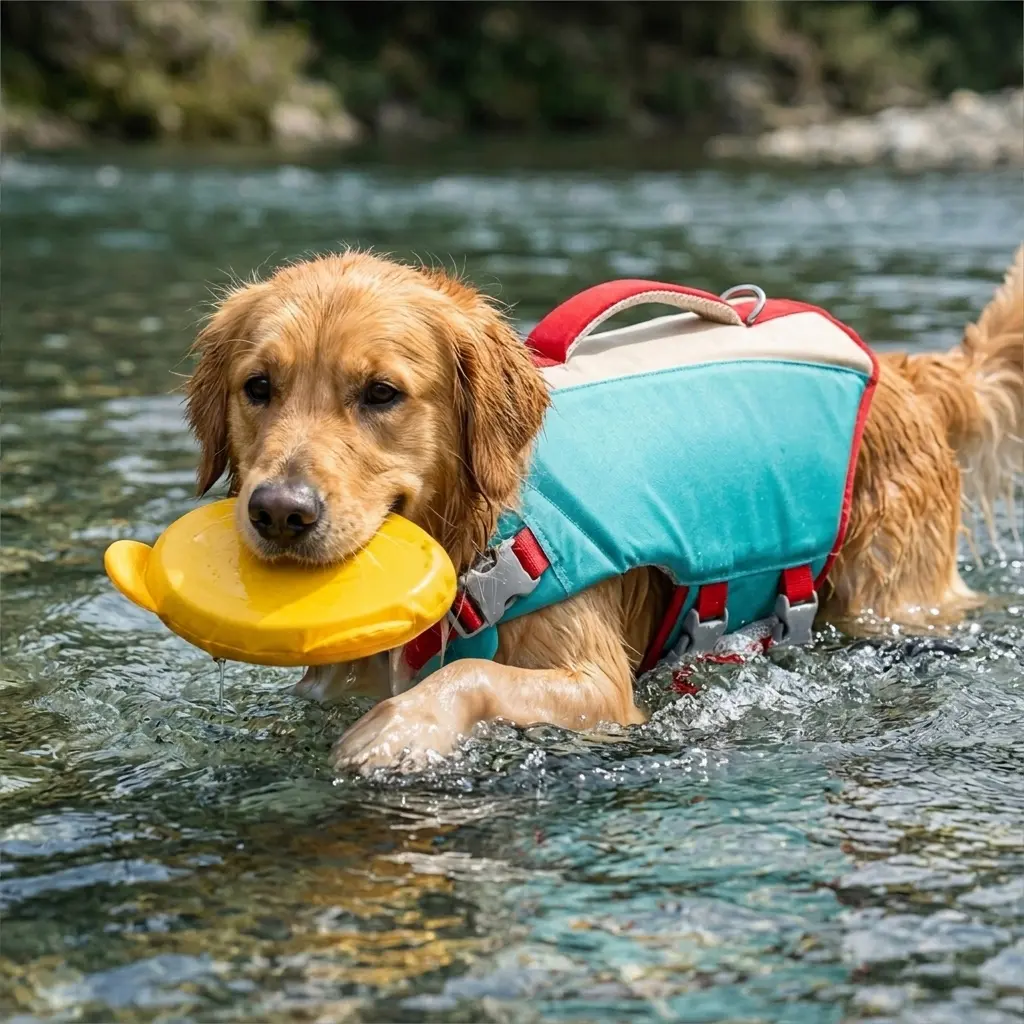 Dog Life Jacket – Adjustable, High-Buoyancy Swim Vest for Small, Medium & Large Dogs