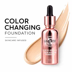 LUMINESS Liquid Mirage Color Changing Luxe Foundation for Mature Skin - Skincare-Infused Makeup with Hyaluronic Acid, Vitamin E, Hydrating Moisturizer, Lightweight Radiant Coverage for Combination Skin