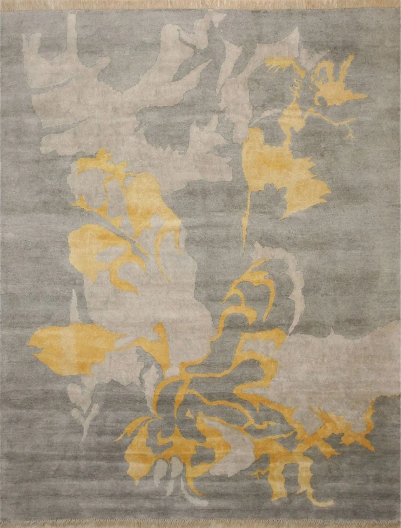 Sloane Giselle Gray Hand Knotted Wool & Viscose Rug
