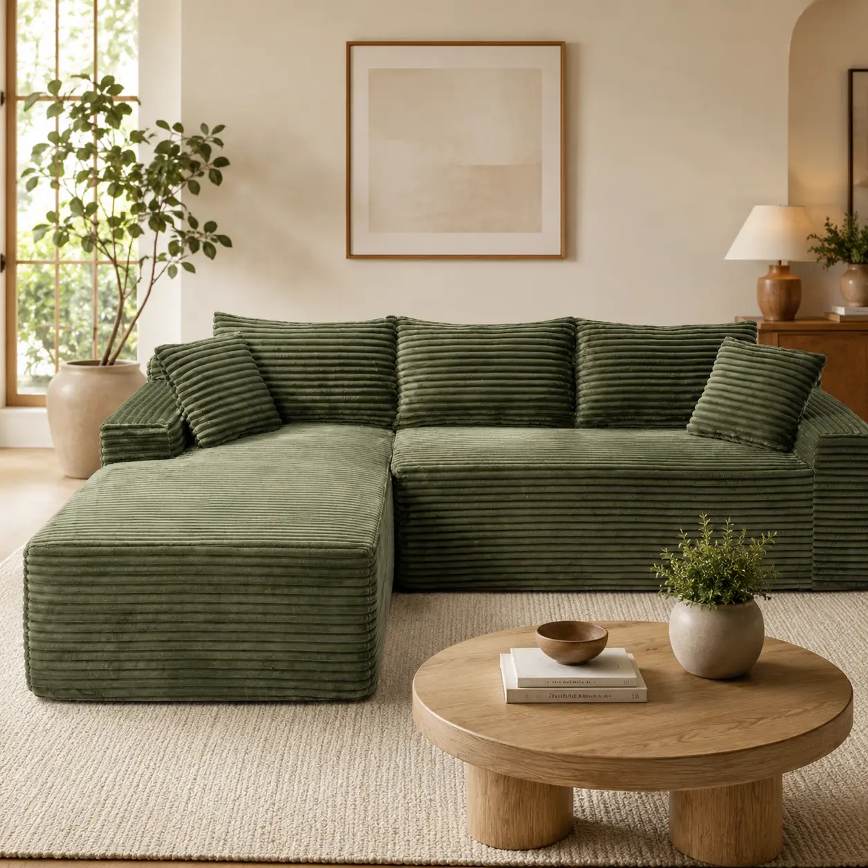 96" Modular Sectional Sofa, Cloud Sectional Couch with Deep Seat, Modern L-Shape Corner Sofa Couch with Right Facing Chaise,Upholstered Boneless Couches for Living Room Bedroom