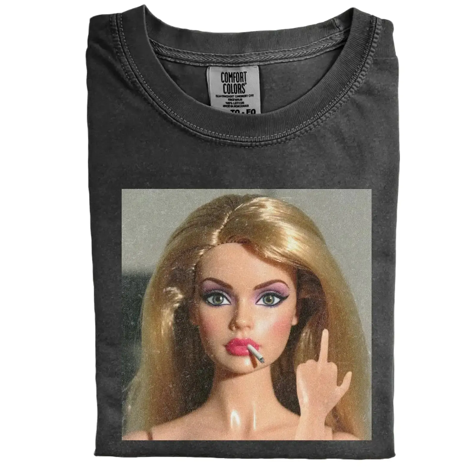 Comfort Colors Barbie Girl Meme Icon T-Shirt, Minimal Barbie Graphic Tee, Clean Y2K Internet Aesthetic Shirt, Comfort Colors Vintage Wash Tee