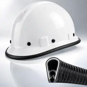 Full Brim Hard Hat Guard Strip – Strengthen Helmet Protection, 1PCS 36.6in (Hard Hat Not Included)