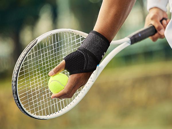 Fitomo Wrist Support Strap with Soft Thumb Opening - Unisex Compression Wristband for Sports, Fitness Workout, Typing, Heavylifting, Adjustable Elastic Fit, Breathable Stretchy Fabric, Basketball Volleyball Gear An Armband Gift for Birthday, Christmas