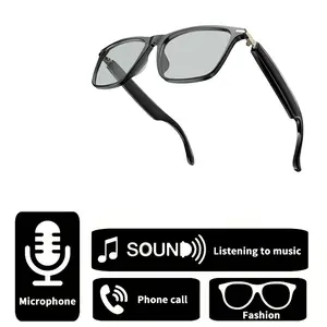 New smart Bluetooth glasses, supporting mobile phone connection, wireless music player, equipped with surround HIFI headphones, three lens options available, made of TR90 material, smart accessories, ideal gift for festivals