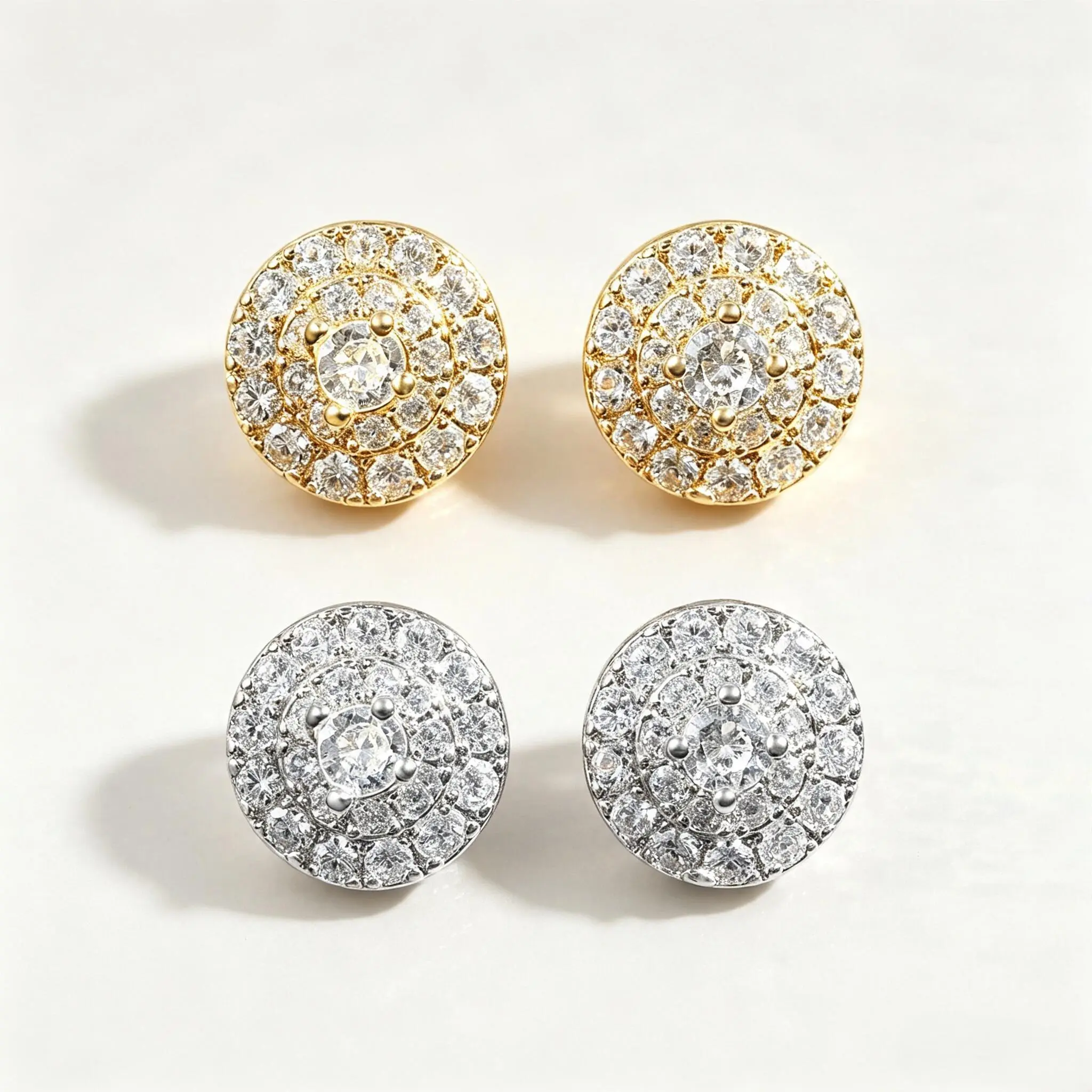 BOGO FREE! Moissanite Stud Earrings for Men and Women, S925 Sterling Silver, Hypoallergenic Jewelry, 0.3CT-2CT, Elegant D Color VVS1 Earrings with Authenticity Certificate, Ideal for Mother's Day, Wedding, or Daily Wear