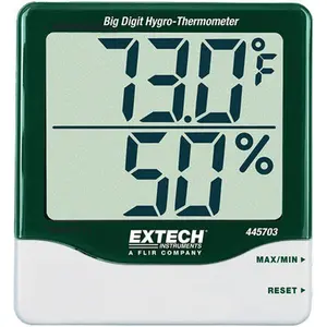 Extech 445703 Big Digit Hygro-Thermometer, Non-Wi-Fi Indoor Thermometer for Temperature and Humidity Measurement, Non-Wi-Fi Indoor Thermometers