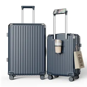 2-Piece PC Luggage Set with TSA Lock, Spinner Wheels & Expandable Design