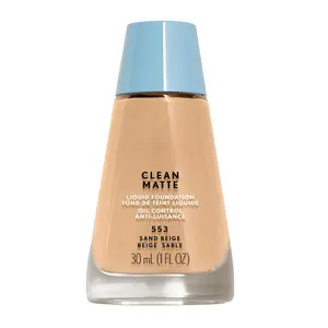 Clean Matte Liquid Foundation, Sand Beige 553, Pack of 1