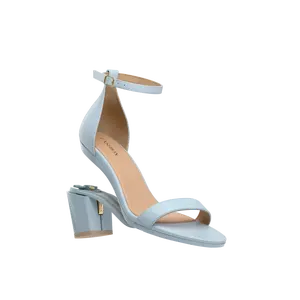 The Pashionista - Baby Blue Leather 3" Block