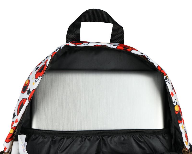 Sesame Street Elmo Backpack – Kids School Bookbag with Laptop Sleeve, Padded Straps & Side Water Bottle Pockets 17"