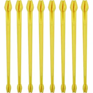 Fishing Hook Disgorger, 8 count Snelled Fish Hook Remover Tool Fish Dehooker Plastic Portable Unhook Extractor Tool Fishing Saltwater Fishing Supplies Fishing Gear Accessories