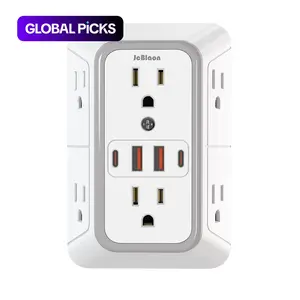 JcBlaon Wall Charger, Surge Protector with 4 USB (2 USB C) Charging Ports, Multi Plug Adapter for Home Travel Office, Usb Power Outlet #GLOBAL PICKS