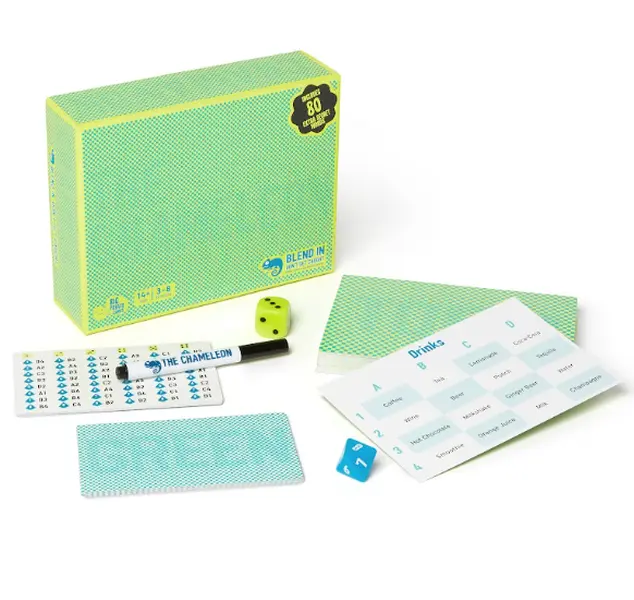 The Chameleon, A Spot-The-Imposter Board Game for Families & Friends