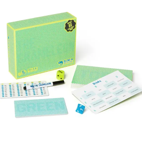 The Chameleon, A Spot-The-Imposter Board Game for Families & Friends