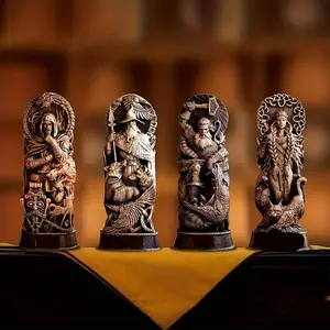 1pc, Nordic Gods Resin Statue, Viking Worship Altar Sculpture, Perfect Decor For Home, Bar, Bookshelf & Outdoor Garden, Gift Room Ornaments Art Decoration Items Odin