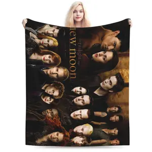 The Twilight Movie SagasThrow Blanket Lightweight Blankets Flannel Fleece Blankets Plush Fuzzy Blankets Towel Warm Blanket for Sofa Couch Bed Room Home Travel Air Condition Blankets 40x50 in