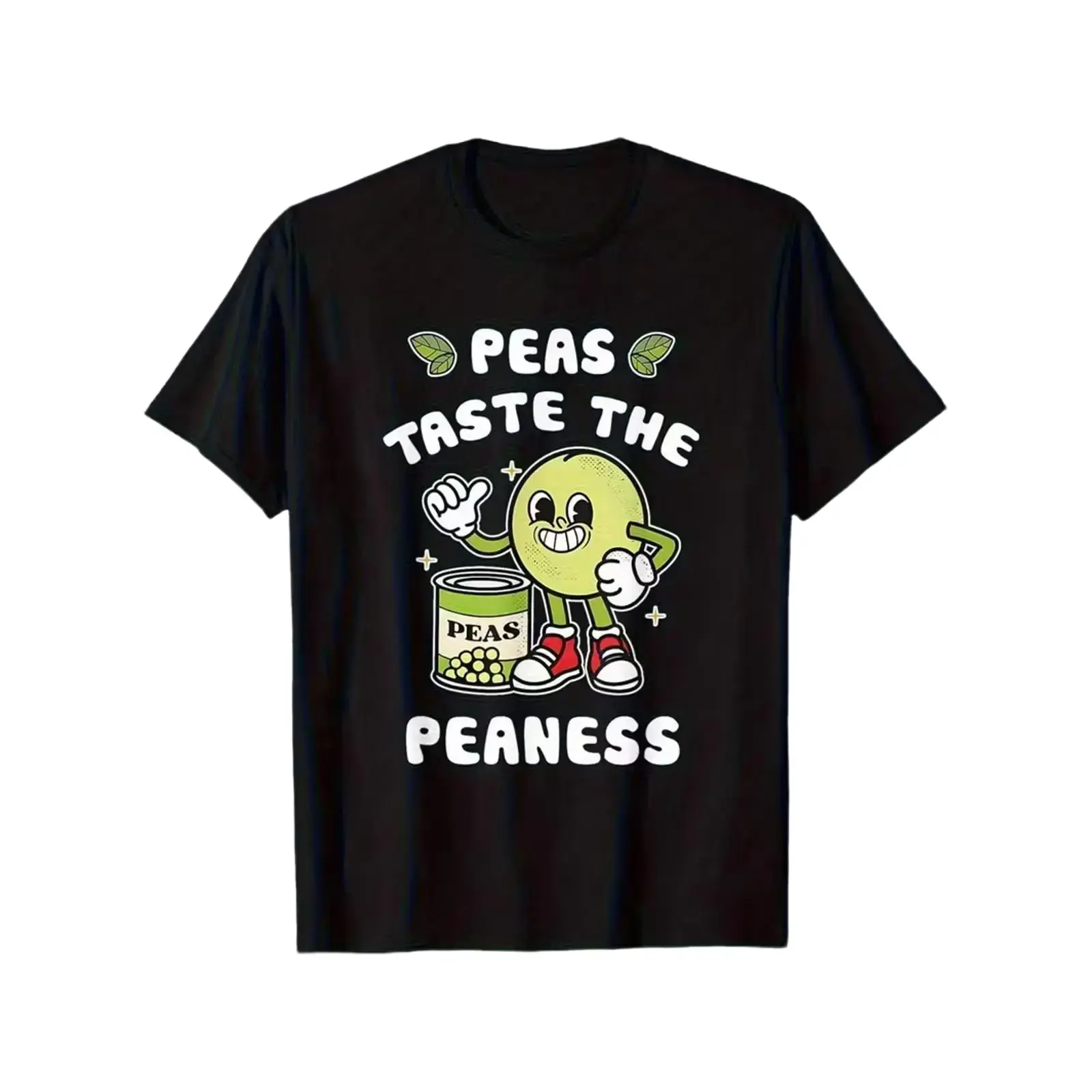 "Peas Taste The Peaness" Graphic Tee Unisex For Men Women Casual Food Meme Outfit