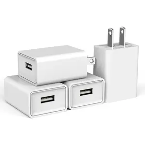 4-Pack USB Wall Charger USB Wall Plug 5V 2.1A AC Power Adapter Compatible with  Phones,  Watches, Small  Consoles,Cameras,Audio Equipment and  Electronics Products