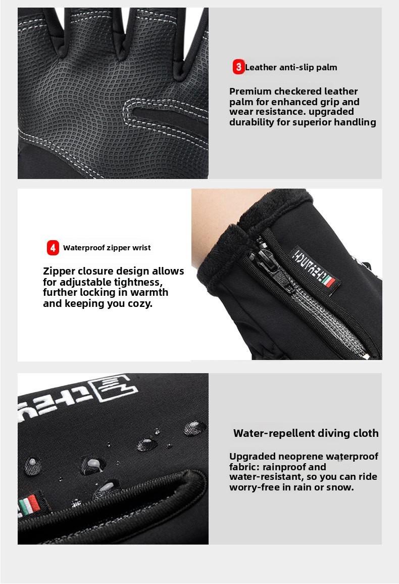 Outdoor Winter Gloves, Touchscreen andWindproof Full-Finger Gloves for Sports, Travel,and Daily Activities,Men's And Women's Fleece Gloves Outdoor Winter Gloves, Touchscreen andWindproof Full-Finger Gloves for Sports, Travel,and Daily Activities,Men's And Women's Fleece Gloves