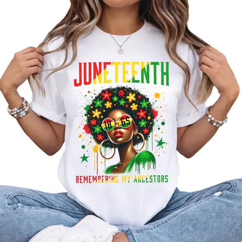 Juneteenth Remembering My Ancestors 1865 African American Heritage Graphic T-Shirt