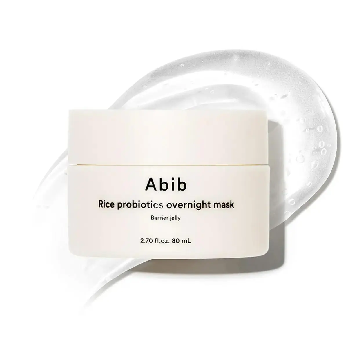 Abib Rice Probiotics Overnight Mask Barrier Jelly 80ml – Radiant & Plump Korean Glass Skin Jelly Sleep Mask