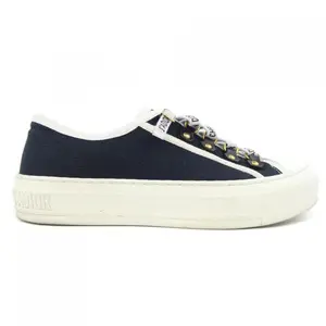 Pre-owned Dior Cotton Small Leather Goods Christian WALK'N'DIOR J'ADIOR Signature Canvas Sneakers
