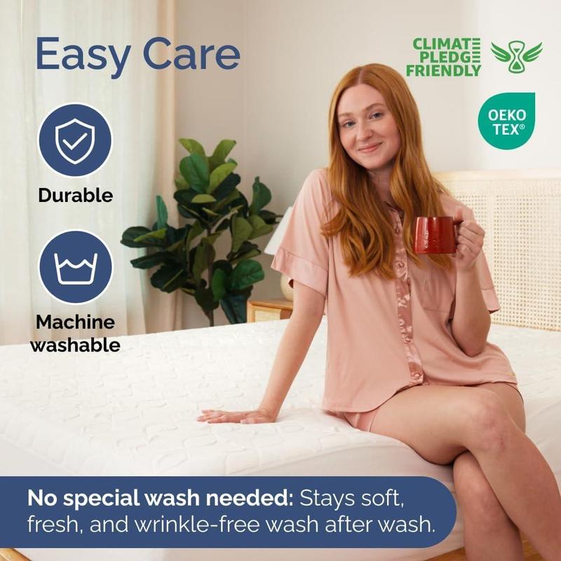 Premium Waterproof Bamboo Mattress Cover