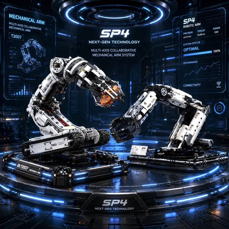 1000+ PCS RC & APP Programmable Robotic Arm STEM Building Blocks Kit, Technic Mechanical Claw with Precision Grabbing, Unisex 12+ STEM Kit for Open Ended Play, Teen Boy Gift, Toys for Boys for Learning Together, Engineering Coding Desktop Gadget