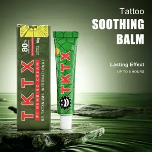 TKTK-Green 80% Numbing Cream for Tattoos – Fast-Acting Formula Blocks Pain Quickly and Keeps You Comfortable for 6-8 Hours. The 10g Travel-Friendly Tube Is Perfect for Complete Tattoo Session. Safe for All Skin Types – Won’t Harm Elasticity or Ink Uptake.