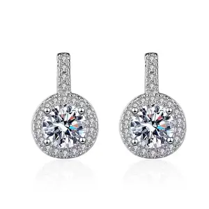 Women's 4-Prong Solitaire Stud Earrings, Fashion Costume Jewelry Accessories