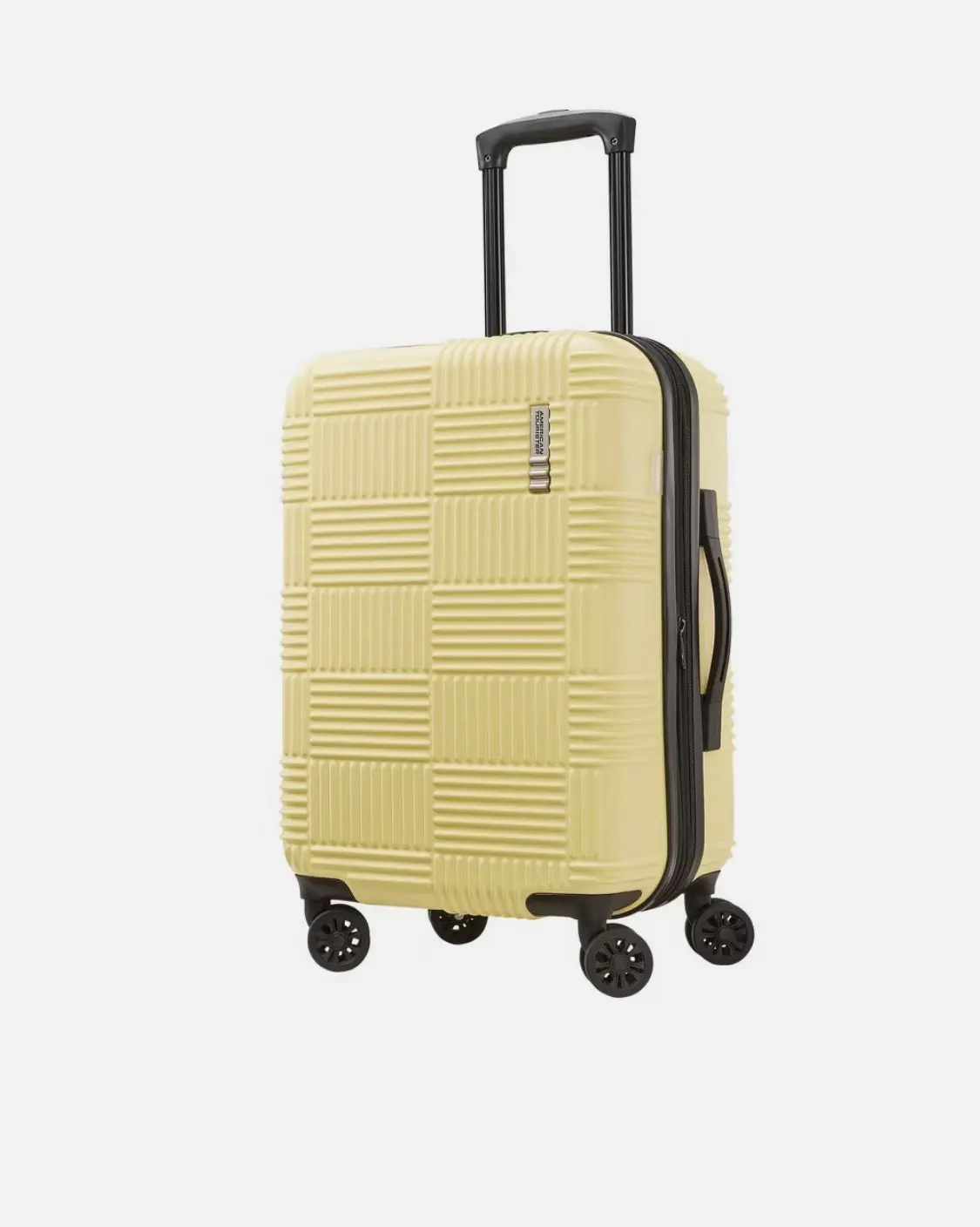 American Tourister Large Checked Luggage Suitcase 20" Hardside Spinner 8-Wheel